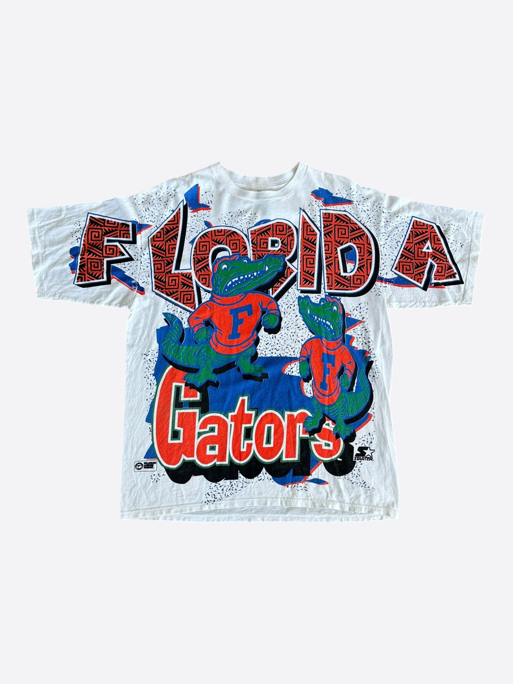 Vintage Vintage White University Of Florida Gators Graphic T-Shirt Size US XL / EU 56 / 4 - 1 Thumbnail