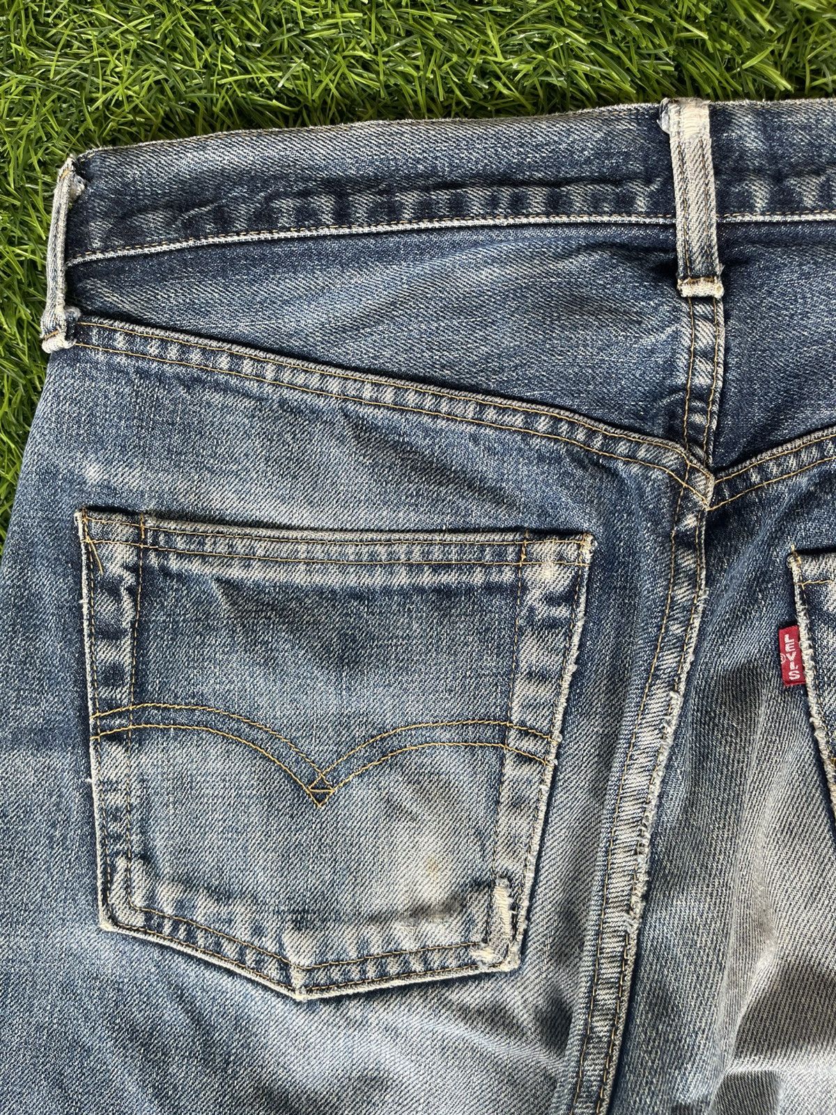 Levi's Vintage Clothing Vintage’90s TRASHED🔥LEVI’S 503B XX🔥BIG E SELVEDGE DENIM Size US 30 / EU 46 - 18 Thumbnail