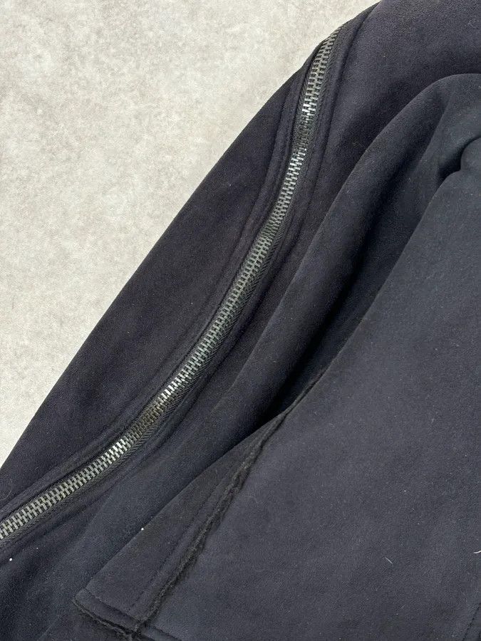 Emporio Armani AW2001 Emporio Armani Dark Navy Shearling Tornado Zip Jacket Size US M / EU 48-50 / 2 - 10 Thumbnail