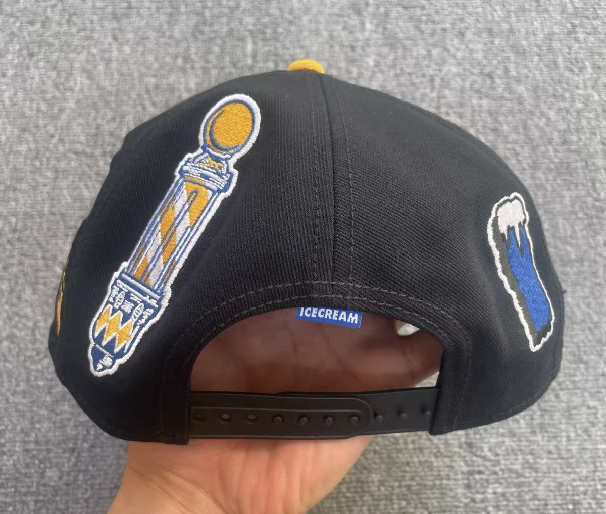 Billionaire Boys Club BBC ICECREAM Fully Embroidered Ice Cream Baseball Cap Size ONE SIZE - 4 Thumbnail