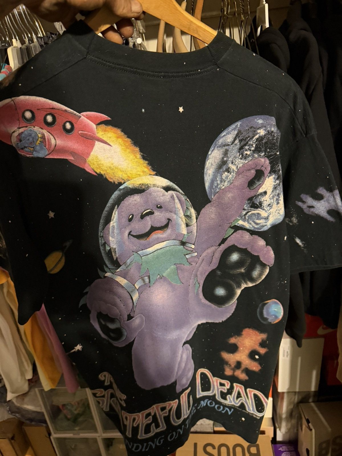 Fruit Of The Loom Grateful dead standing on the moon Size US L / EU 52-54 / 3 - 2 Thumbnail