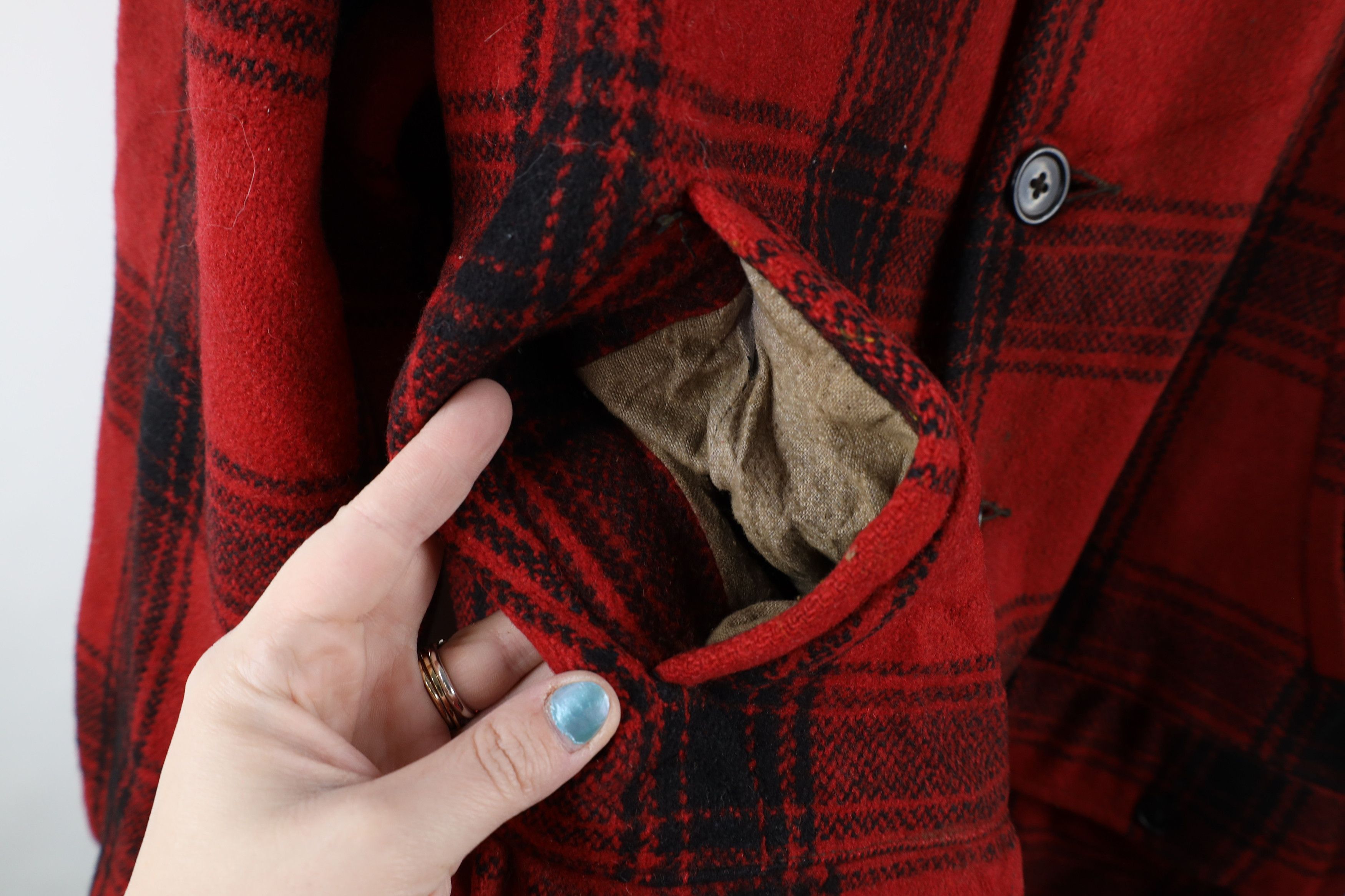 Vintage 50s 60s Streetwear Wool Mackinaw Jacket USA