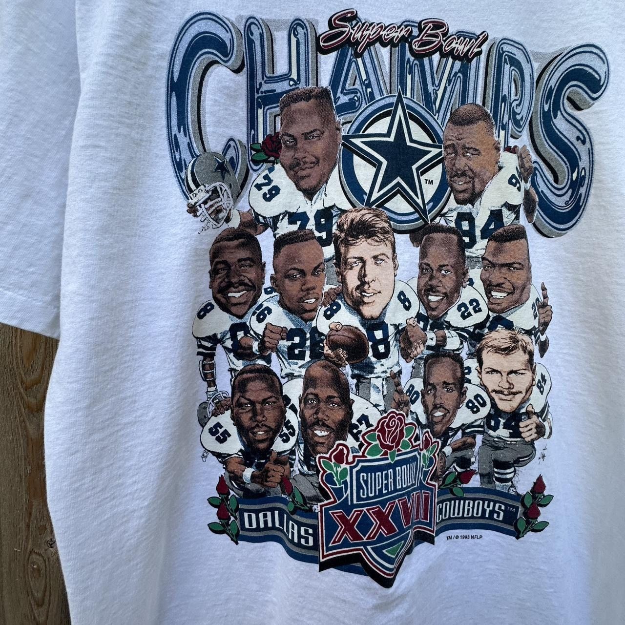 Salem Sportswear Dallas Cowboys caricature 90s Tee Size US L / EU 52-54 / 3 - 4 Thumbnail