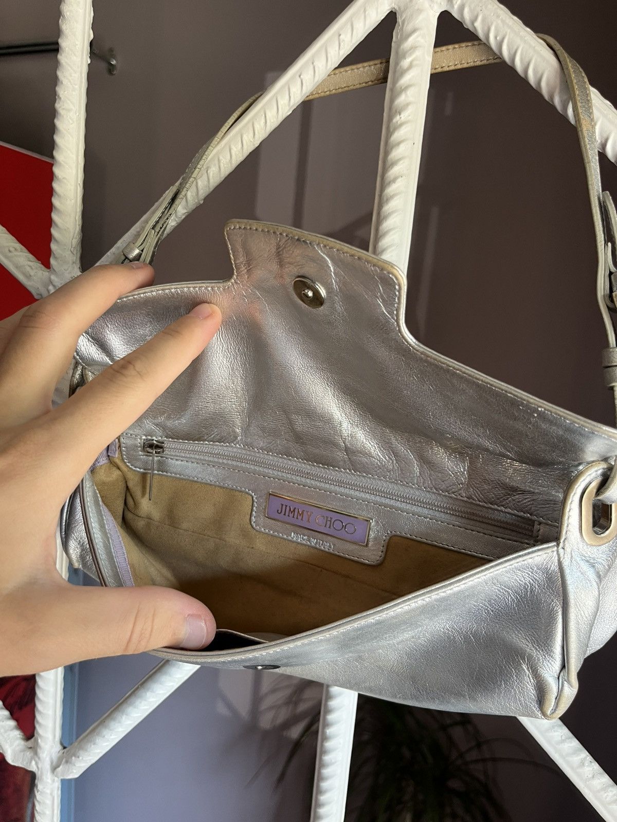 Jimmy Choo Vintage Jimmy Choo Glamour Silver Mini Bag Size ONE SIZE - 6 Thumbnail