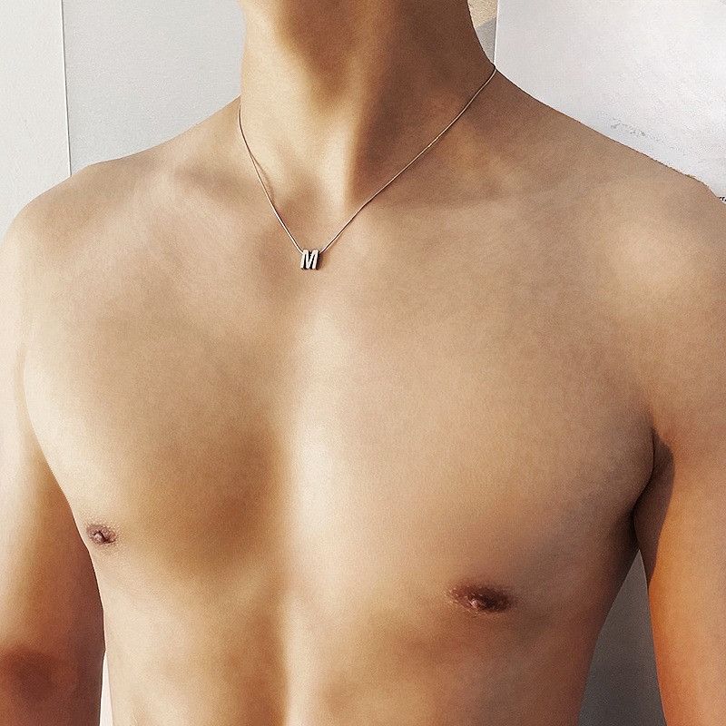 Jewelry × Vintage Simple and fashionable men's titanium steel necklace Size ONE SIZE - 2 Thumbnail