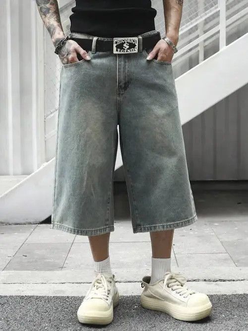 Japanese Brand VINTAGE retro Y2K DRIP jeans shorts jorts Size US 36 / EU 52 - 1 Thumbnail