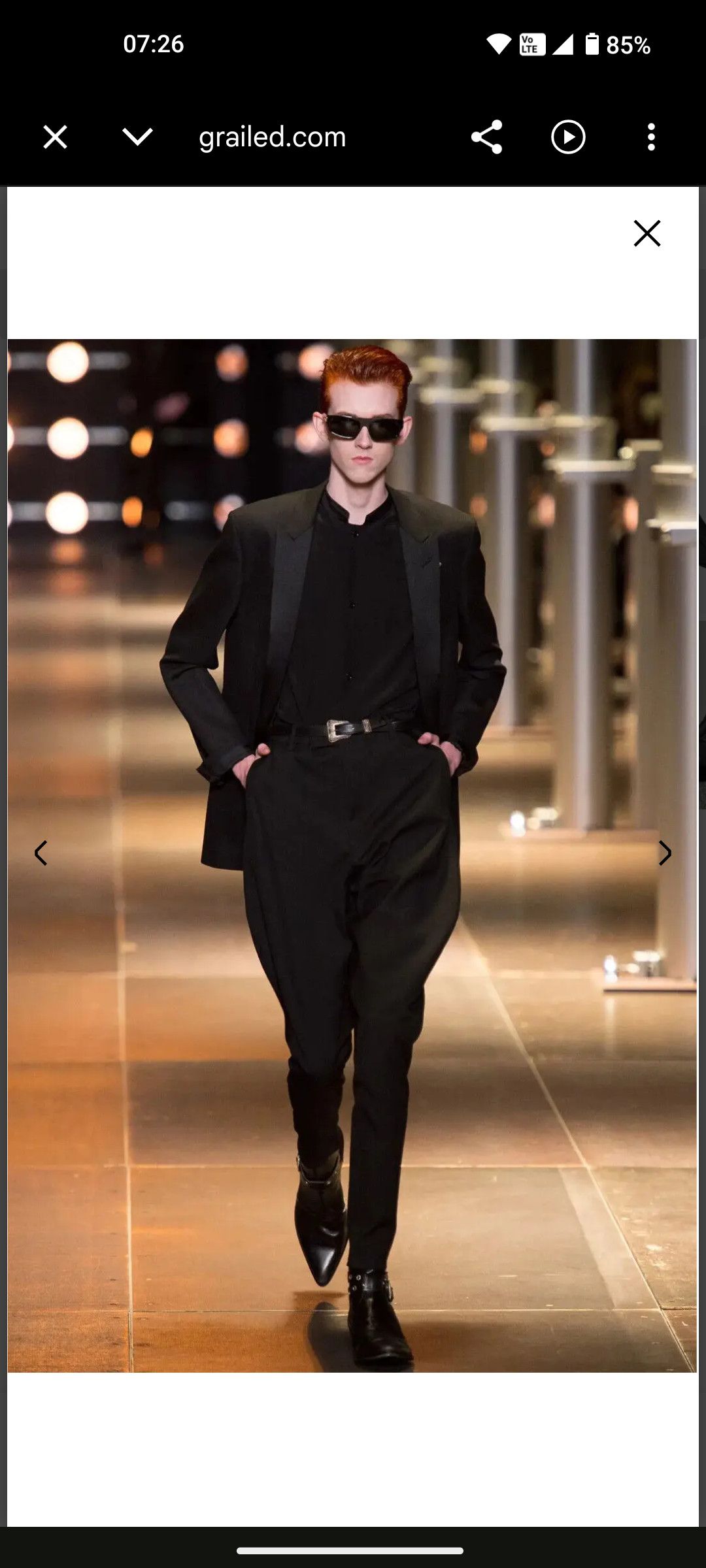 Saint Laurent Paris Hedi Slimane Western Buckle Duckies Boots Size US 10 / EU 43 - 24 Thumbnail