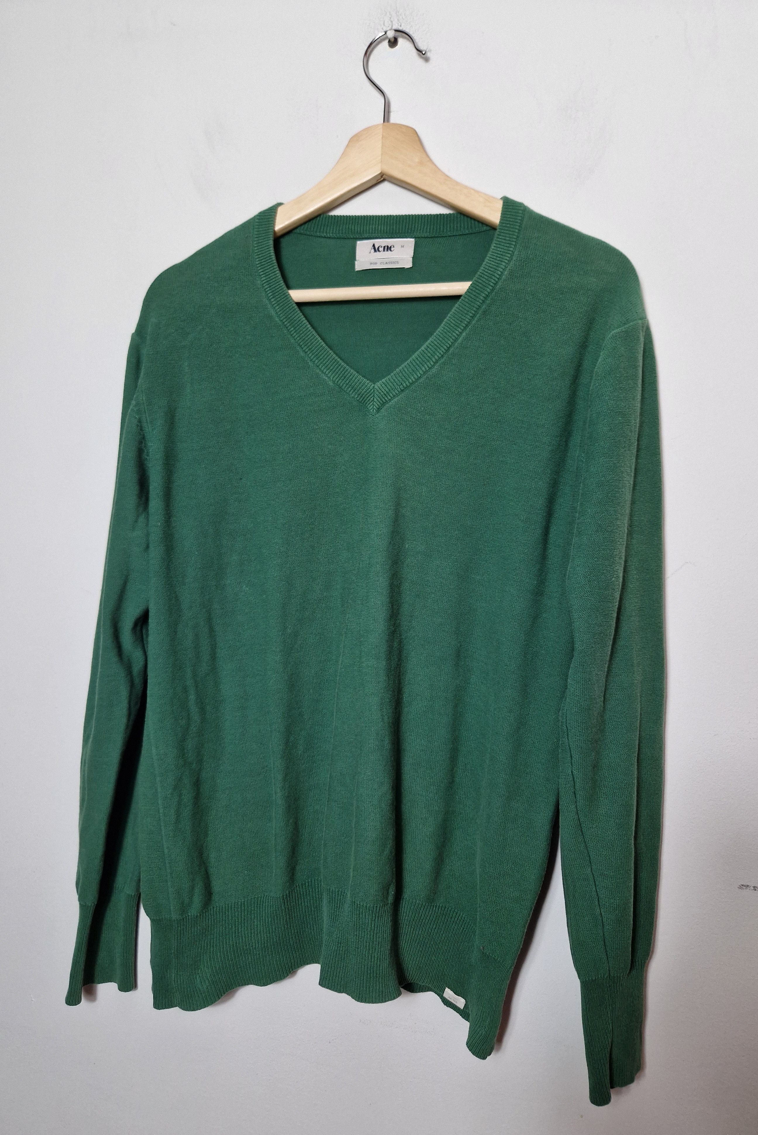 Acne Studios Acne Studios green cotton sweater Size US M / EU 48-50 / 2 - 1 Thumbnail