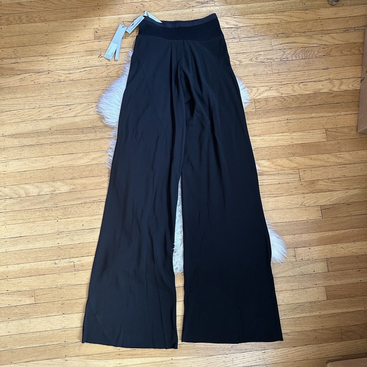 Rick Owens NWT rick owens ss24 lido jumbo bias pants black wide leg 42 Size 28" / US 6 / IT 42 - 2 Thumbnail