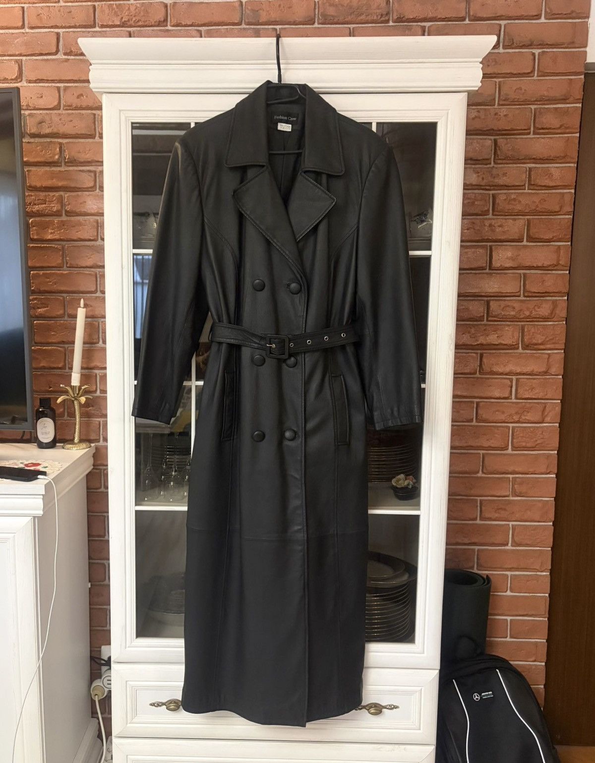 Other Vintage Leather Coat Jacket Size M / US 6-8 / IT 42-44 - 1 Thumbnail