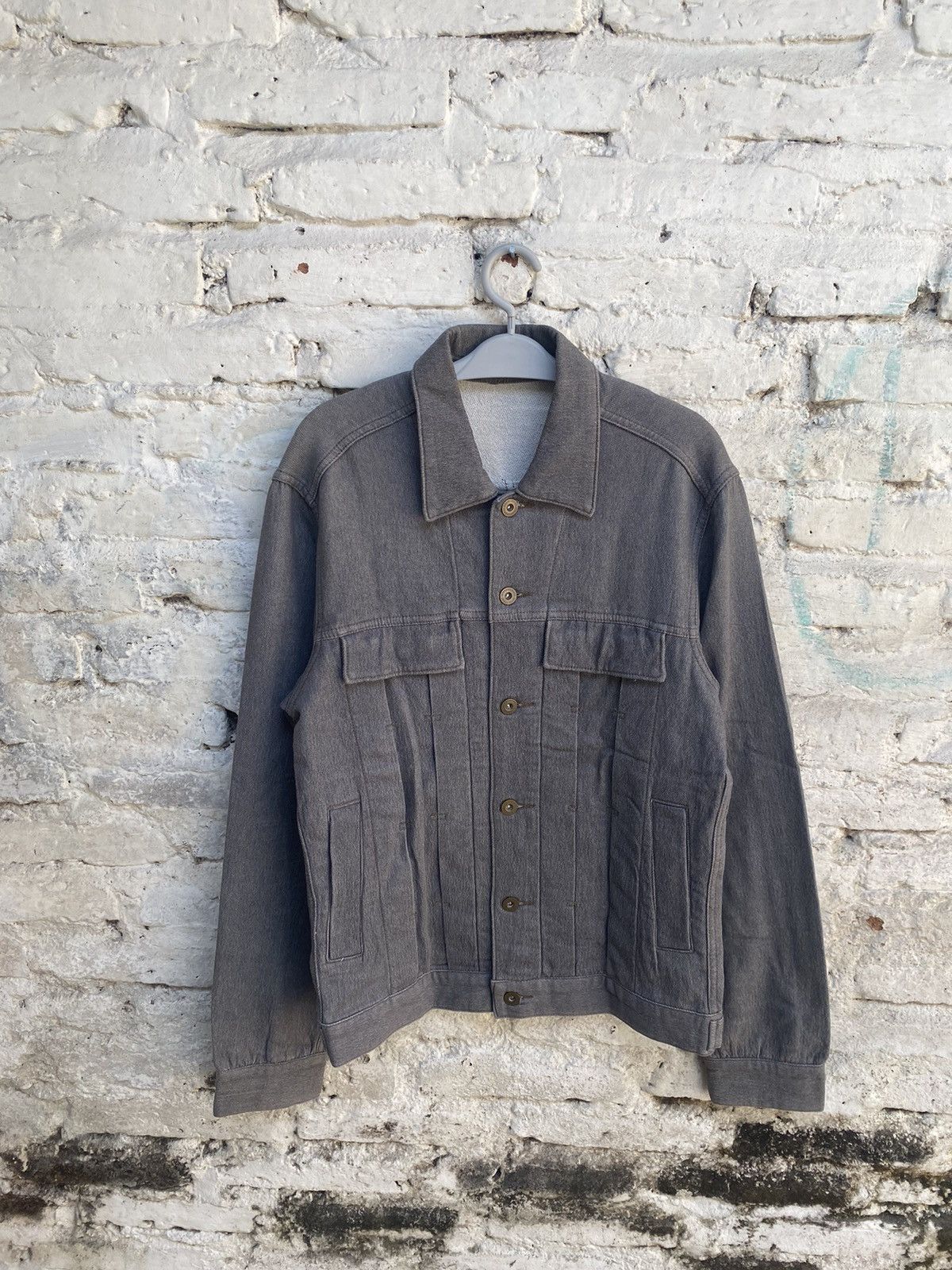 PPFM RARE PPFM JAPAN TRUCKER GREY STRETCH DENIM Size US M / EU 48-50 / 2 - 1 Thumbnail
