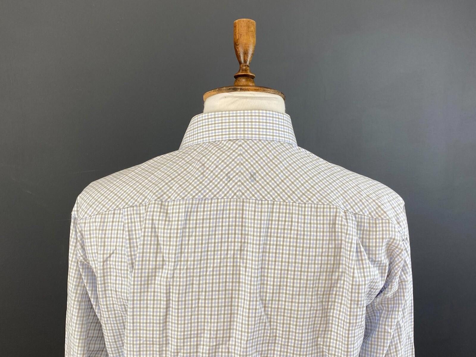 Eton ETON Classic Fit Blue Check Shirt Size 41 / 16 Size US M / EU 48-50 / 2 - 8 Thumbnail