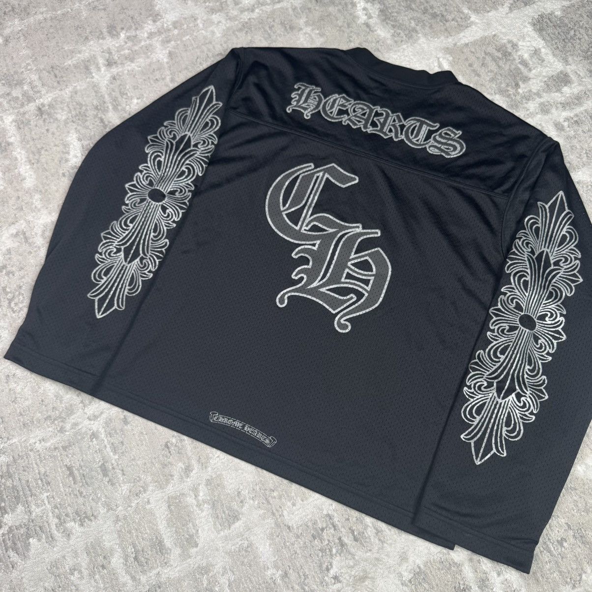 Chrome Hearts Mesh stadium floral long sleeve jersey Size US M / EU 48-50 / 2 - 2 Thumbnail