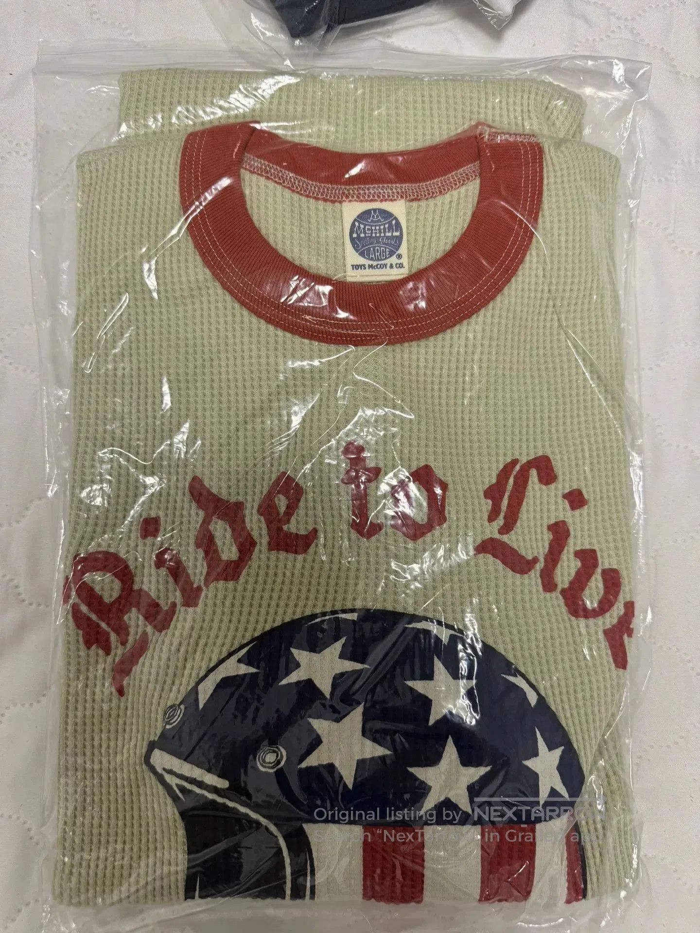 TOYS McCOY Toys McCoy Easy Rider Waffle Layering Tee. Size US L / EU 52-54 / 3 - 1 Thumbnail
