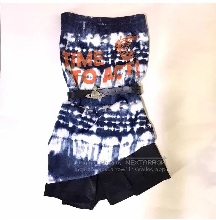 Vivienne Westwood Vivienne Westwood size S Tie-Dye and Graffiti Inspired Skir Size 24" / US 00 / IT 34 - 1 Thumbnail