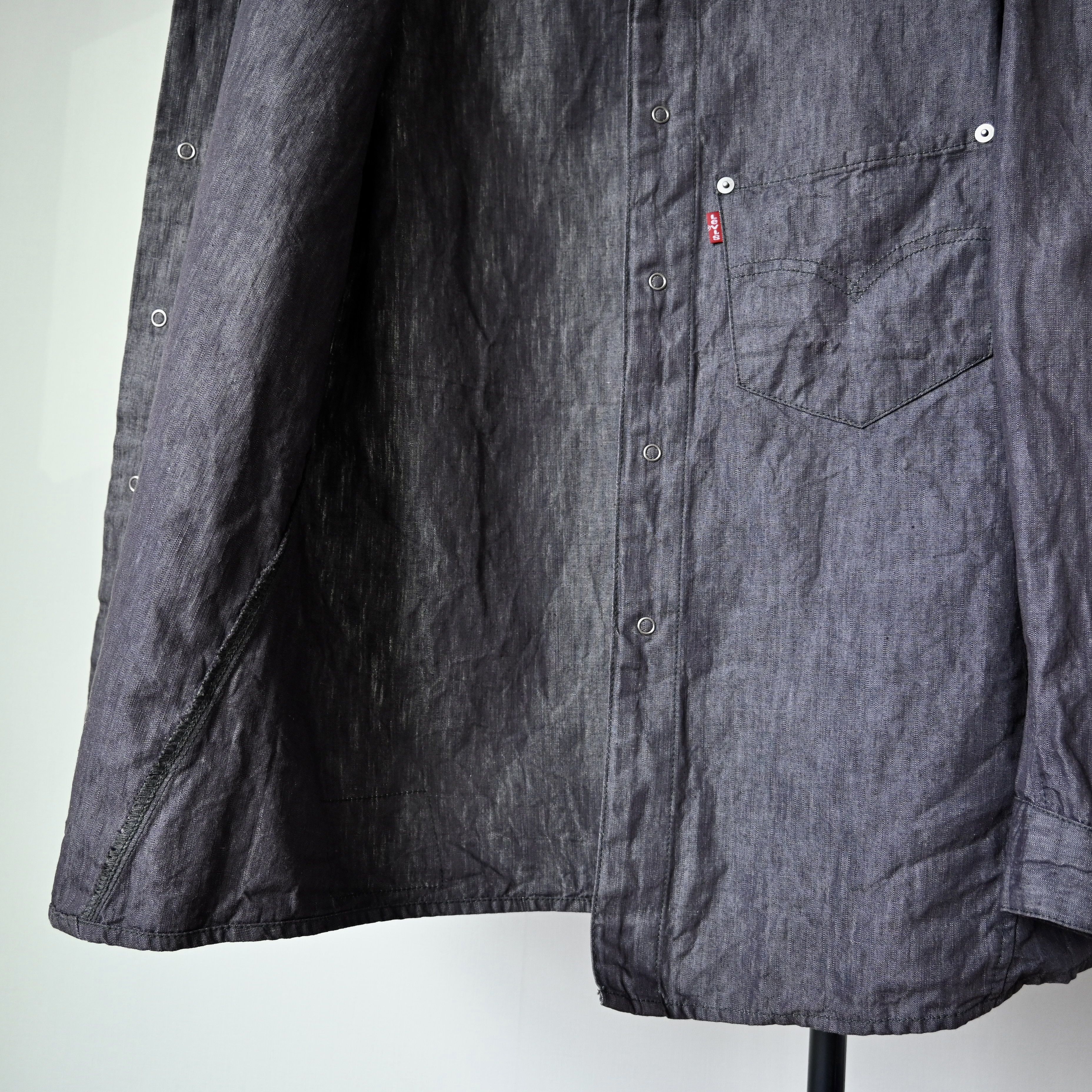 Levi's VTG 2000s Levi's ENGINEERED JEANS cotton linen work shirt Size US L / EU 52-54 / 3 - 14 Thumbnail