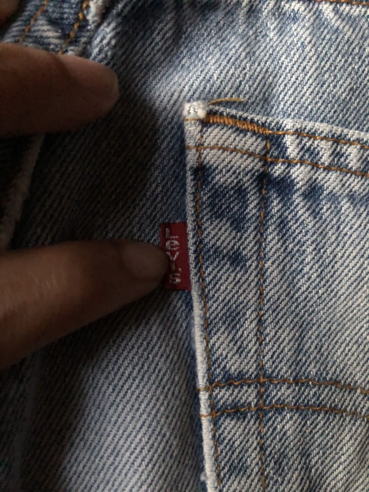 Levi's Vtg Reworked 501 USA Icons Distressed Cropped Blue Denim Size US 29 - 6 Thumbnail