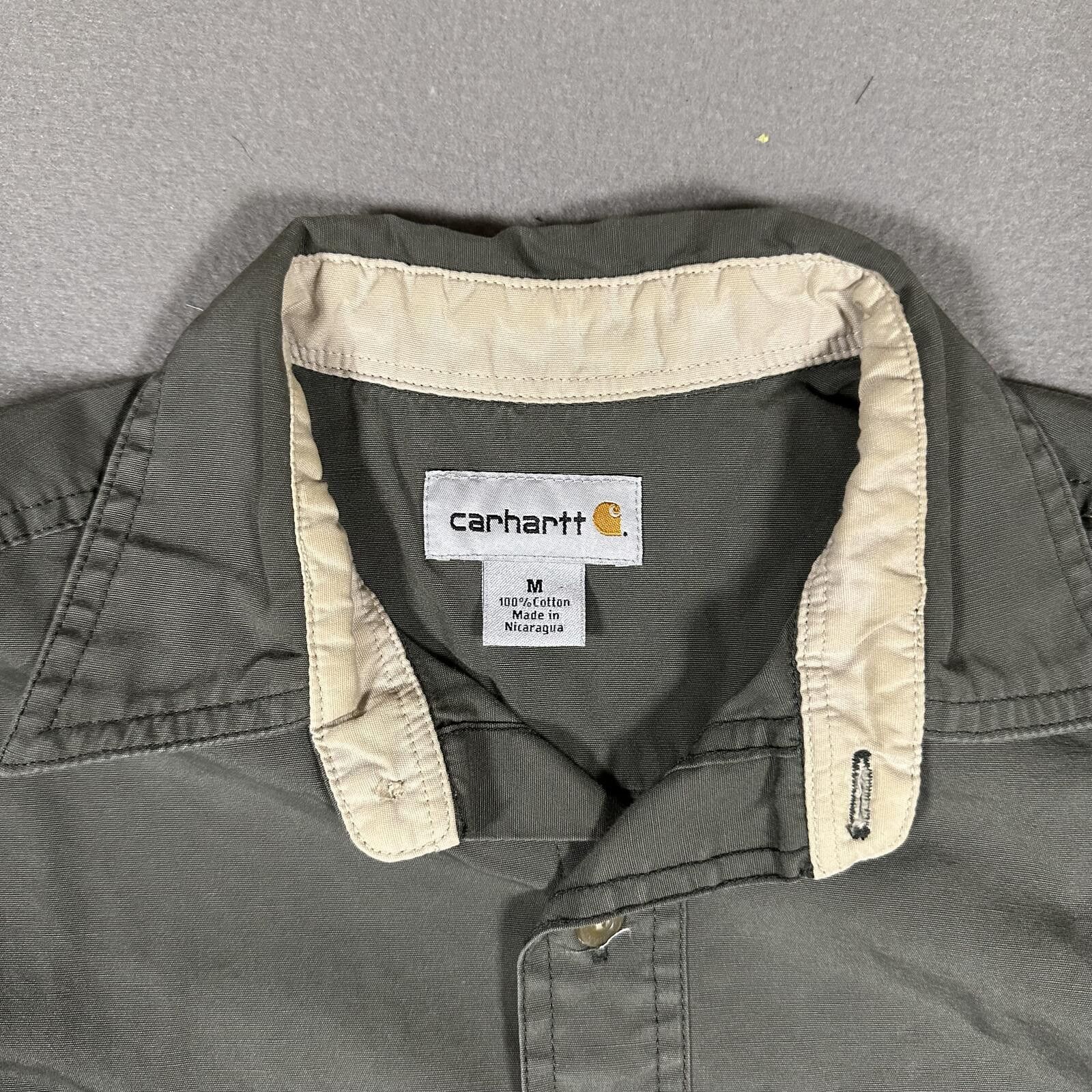 Carhartt Carhartt Men Shirt Medium Green Workwear Size US M / EU 48-50 / 2 - 3 Thumbnail