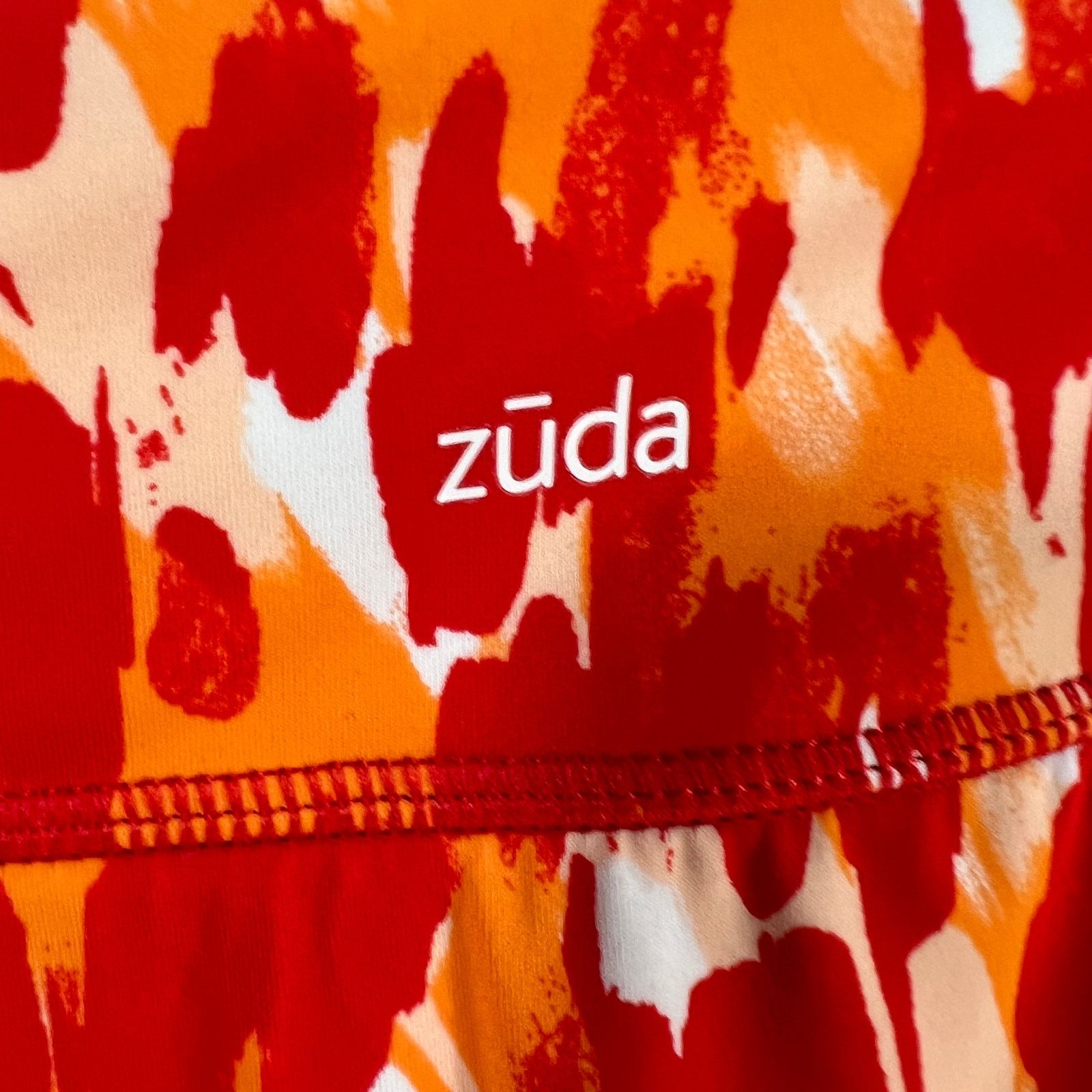 Other zuda Swim Skort with Ruching TrueRedAbstract Size 30W Size 30" / US 8 / IT 44 - 3 Thumbnail