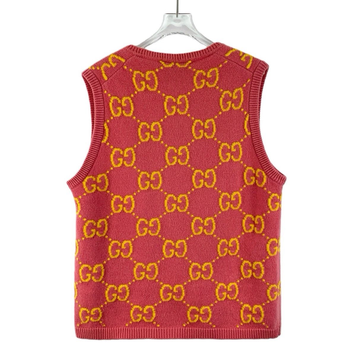 Gucci Gucci Jacquard Wool V-neck Sleeveless Knit Vest K26WX Size M / US 6-8 / IT 42-44 - 2 Thumbnail