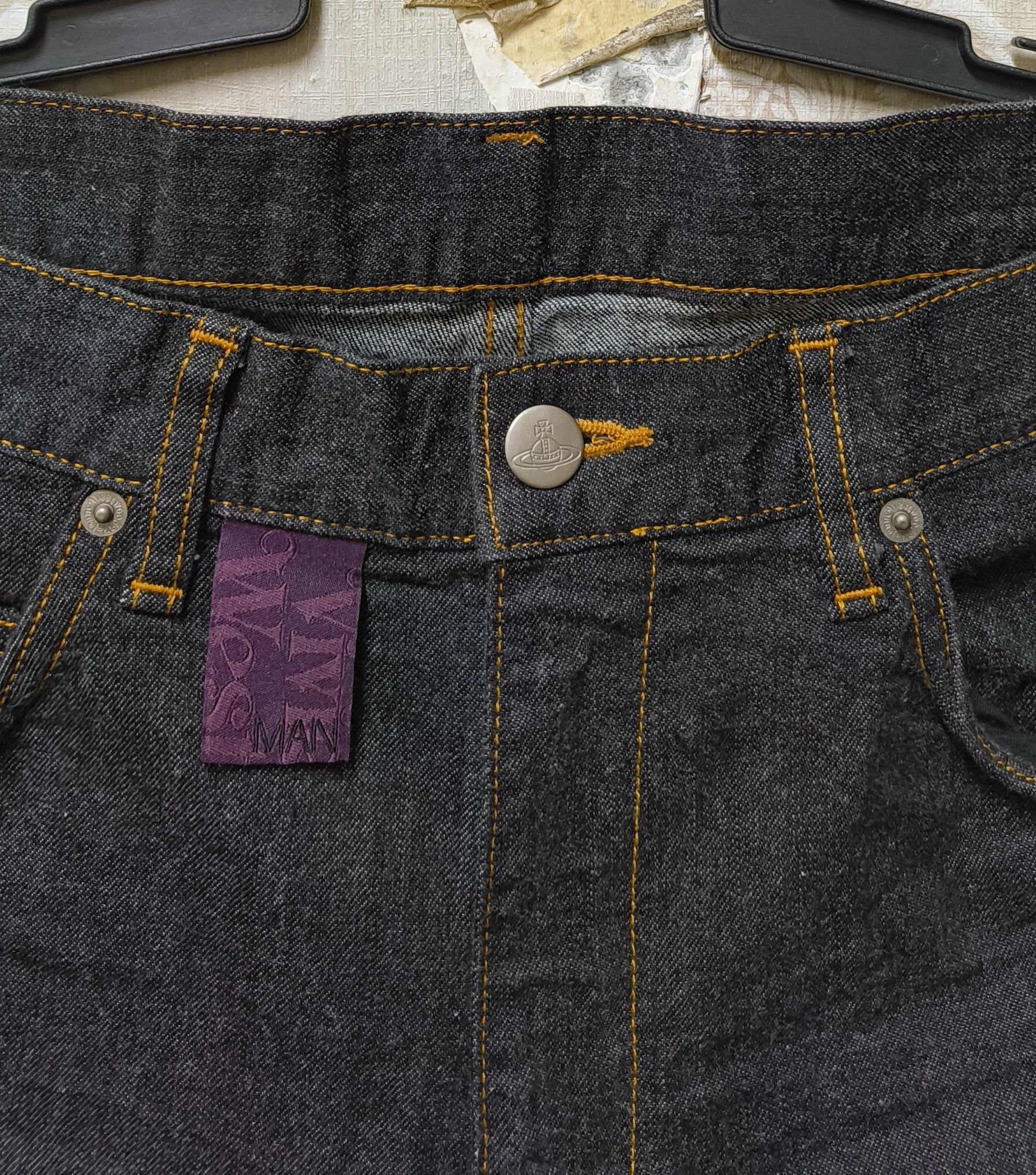Designer × Vivienne Westwood VIVIANNE WESTWOOD MAN BLACK ORB DENIM Size US 32 / EU 48 - 6 Thumbnail