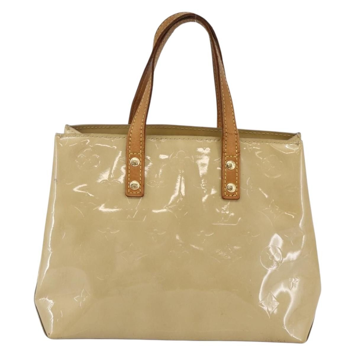 Louis Vuitton LOUIS VUITTON Monogram Vernis Reade PM Hand Bag Beige M91334 Size ONE SIZE - 3 Thumbnail