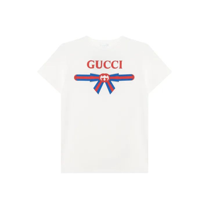 Gucci Gucci Kids White Logo T-Shirt Size US M / EU 48-50 / 2 - 1 Thumbnail
