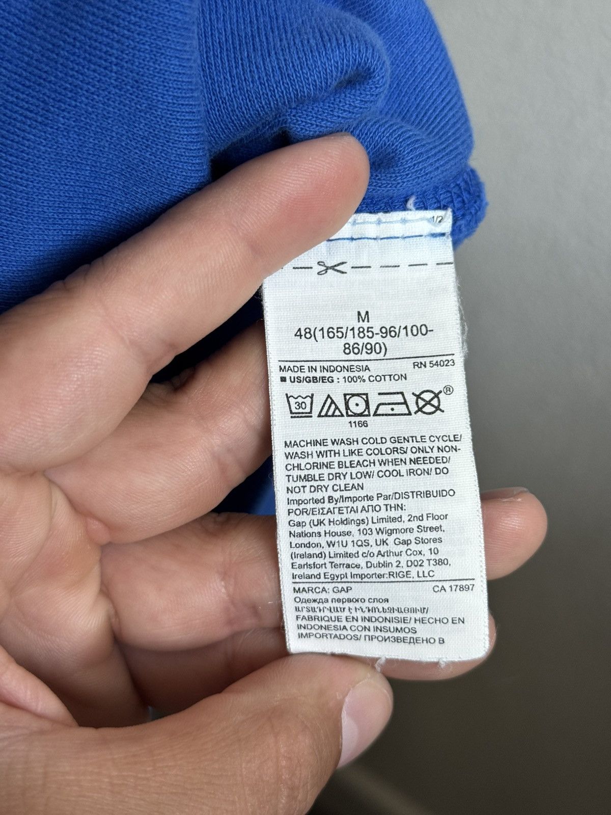 Gap × Yeezy Yeezy x Gap 2021 Hoodie 'Blue' Size US M / EU 48-50 / 2 - 4 Thumbnail