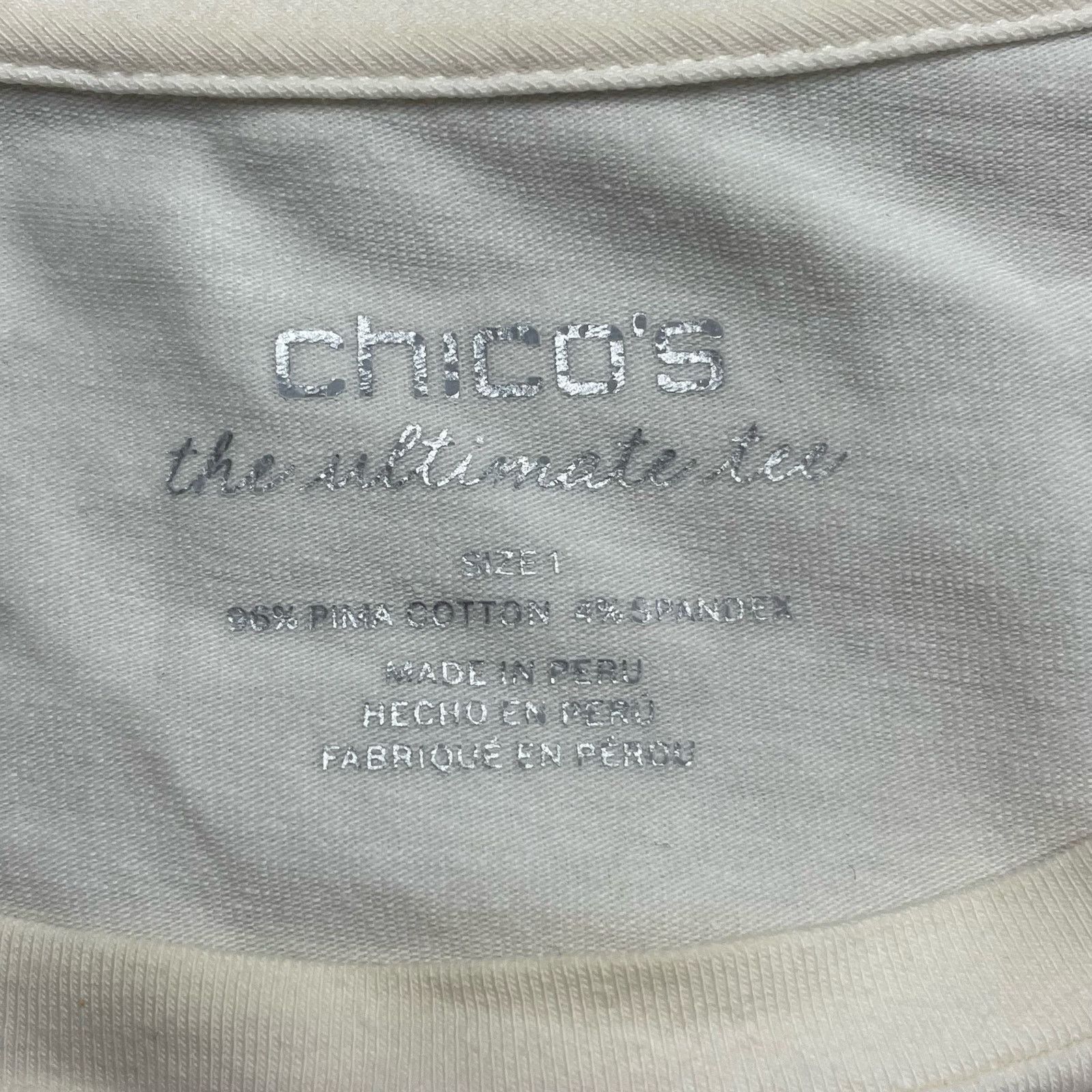 Chicos Chico’s The Ultimate Tee Size L / US 10 / IT 46 - 2 Thumbnail
