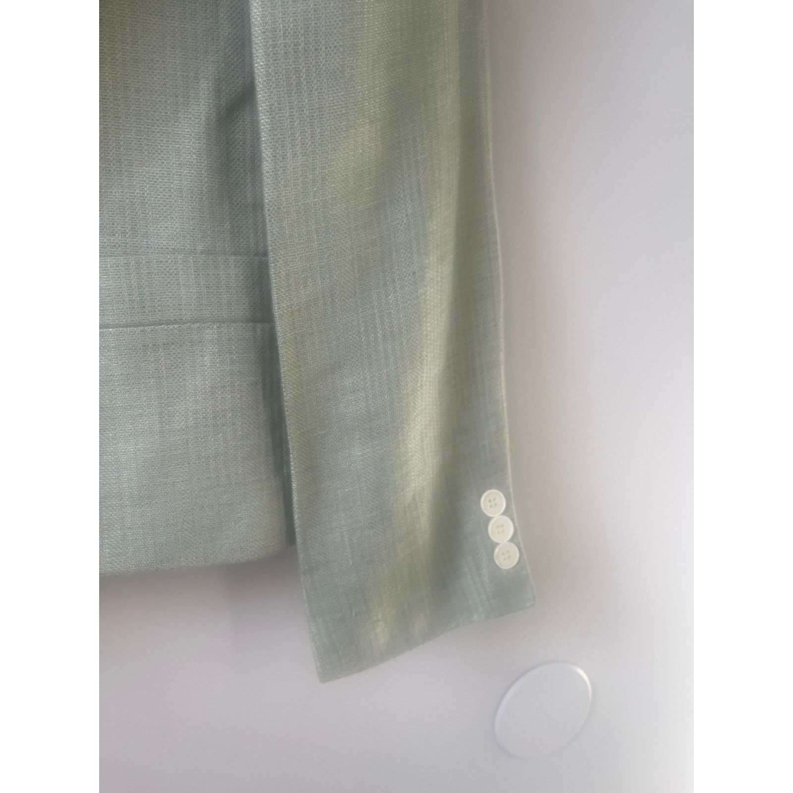 Vintage Streets & Co Vintage Classic Light Green Suit Jacket Blazer Size XL / US 12-14 / IT 48-50 - 4 Thumbnail