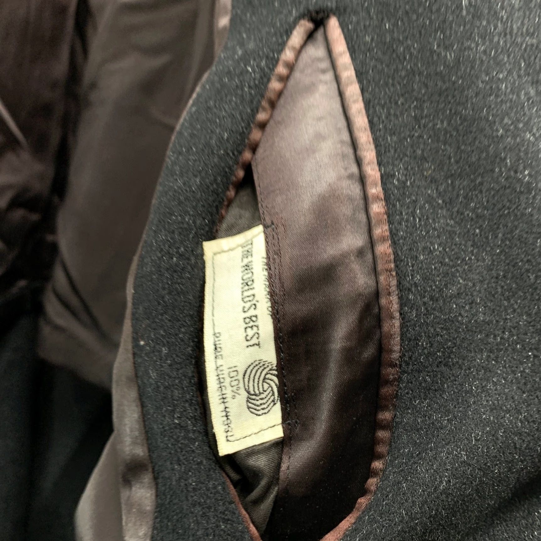 Vintage VINTAGE Hickey Freeman 100% Wool Overcoat Mens 42 Black 60s 70s Wool Union USA Coat Size US XS / EU 42 / 0 - 7 Thumbnail