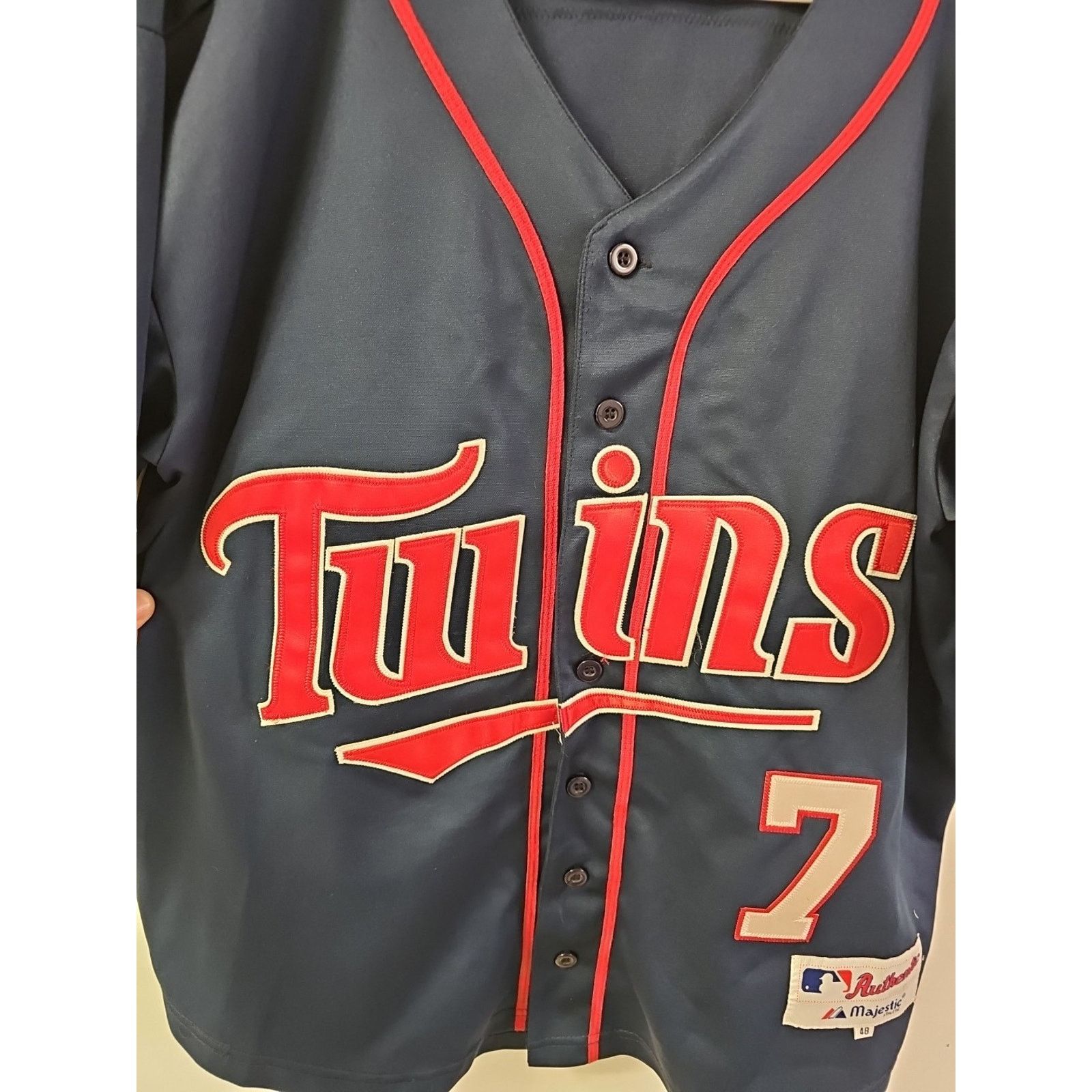 Majestic Joe Mauer #7 Minnesota Twins MLB majestic Jersey size 48 Size US XL / EU 56 / 4 - 4 Thumbnail