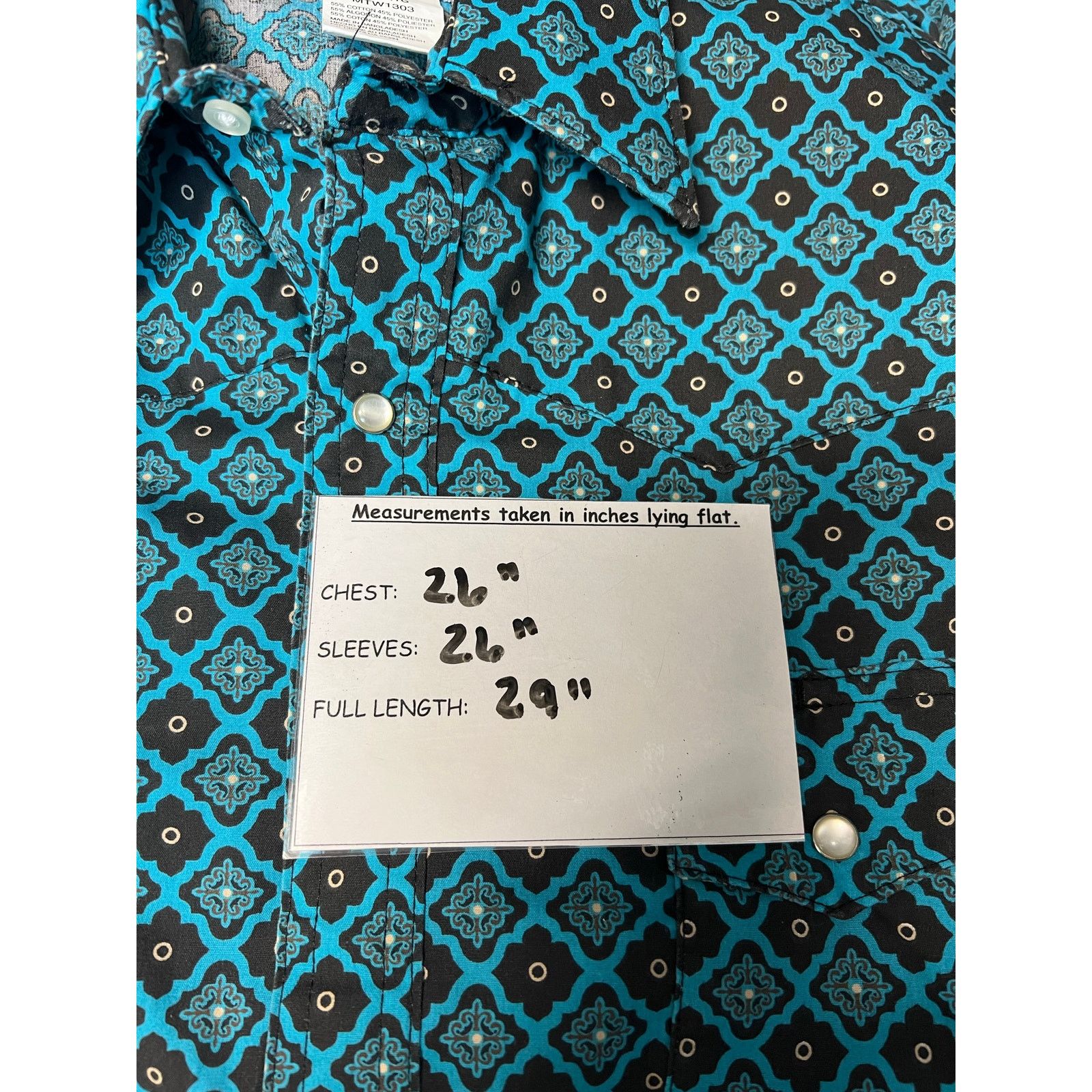 Wrangler Wrangler Wrancher Shirts Geometric Pattern Western XL Pearl Size US XL / EU 56 / 4 - 6 Thumbnail