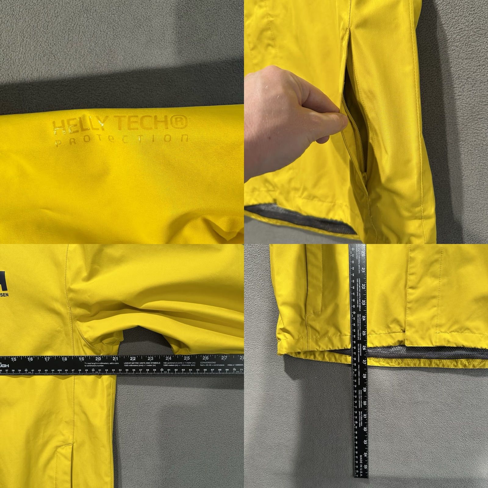 Helly Hansen Helly Hansen Seven J Rain Jacket Mens Small Yellow Helly Tech Protection Jacket Size US S / EU 44-46 / 1 - 8 Thumbnail
