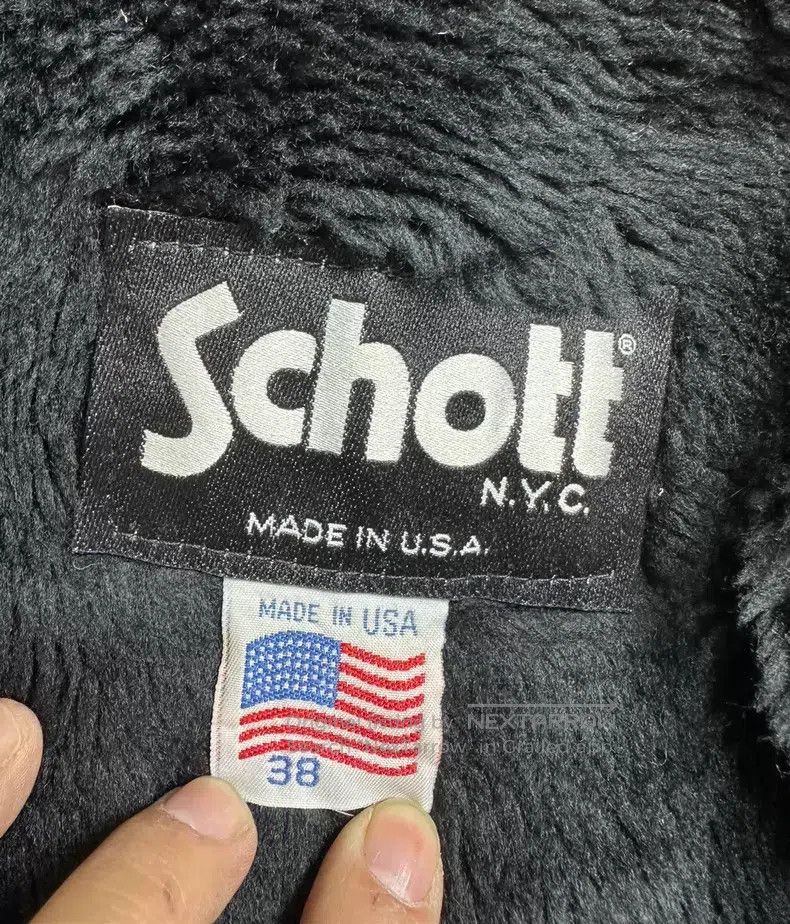 Schott Schott Genuine leather heavy cowhide stand-up collar motor Size US M / EU 48-50 / 2 - 4 Thumbnail