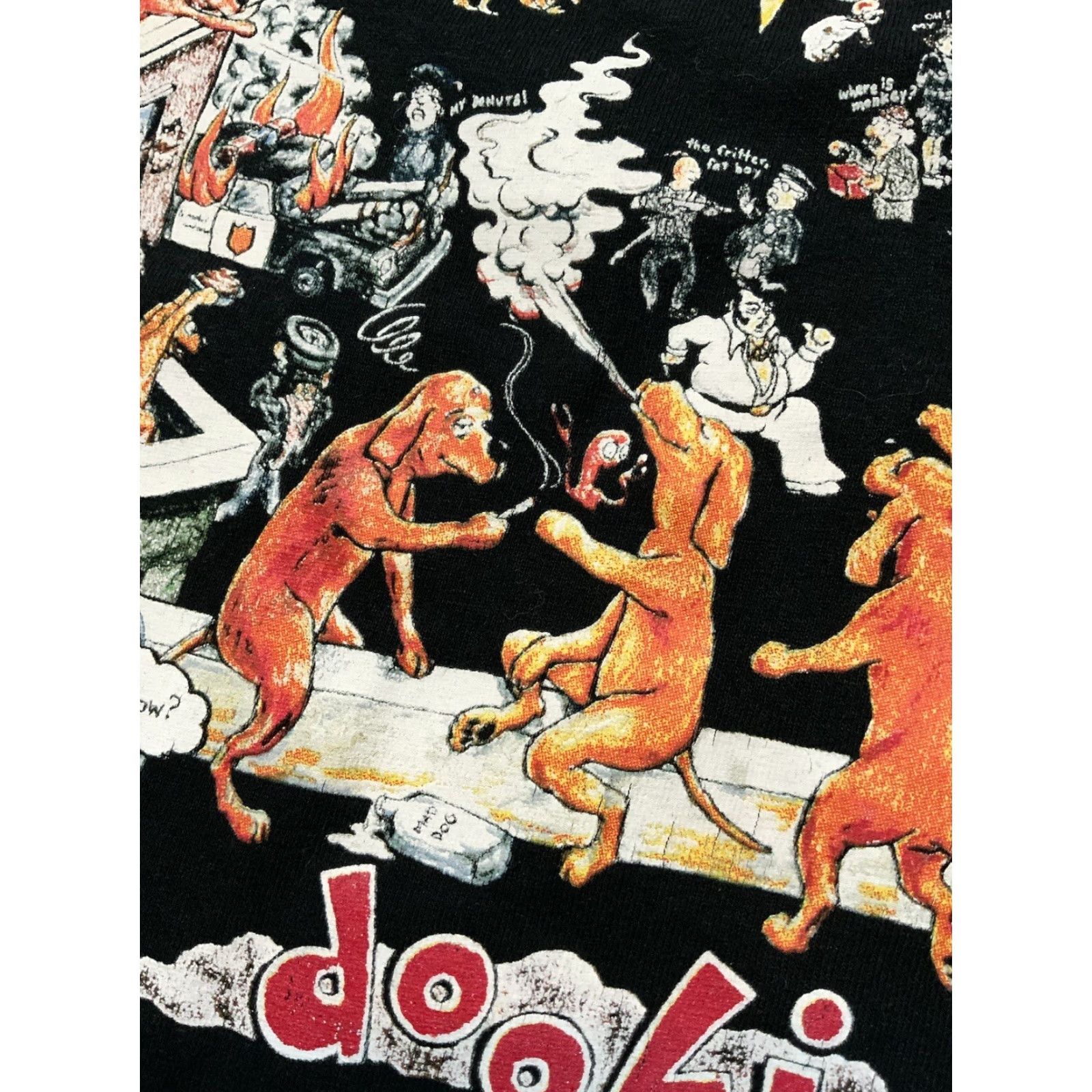 Vintage VINTAGE Green Day Dookie Album Punk Rock Band Tour Concert Graphic Black S/S T-Shirt SM Size US S / EU 44-46 / 1 - 6 Thumbnail
