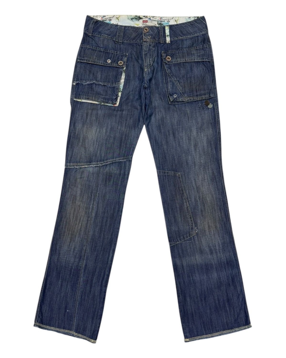 Diesel × Diesel Black Gold DIESEL MULTI POCKET DENIM BUSH JEANS PANTS Size US 30 / EU 46 - 8 Thumbnail