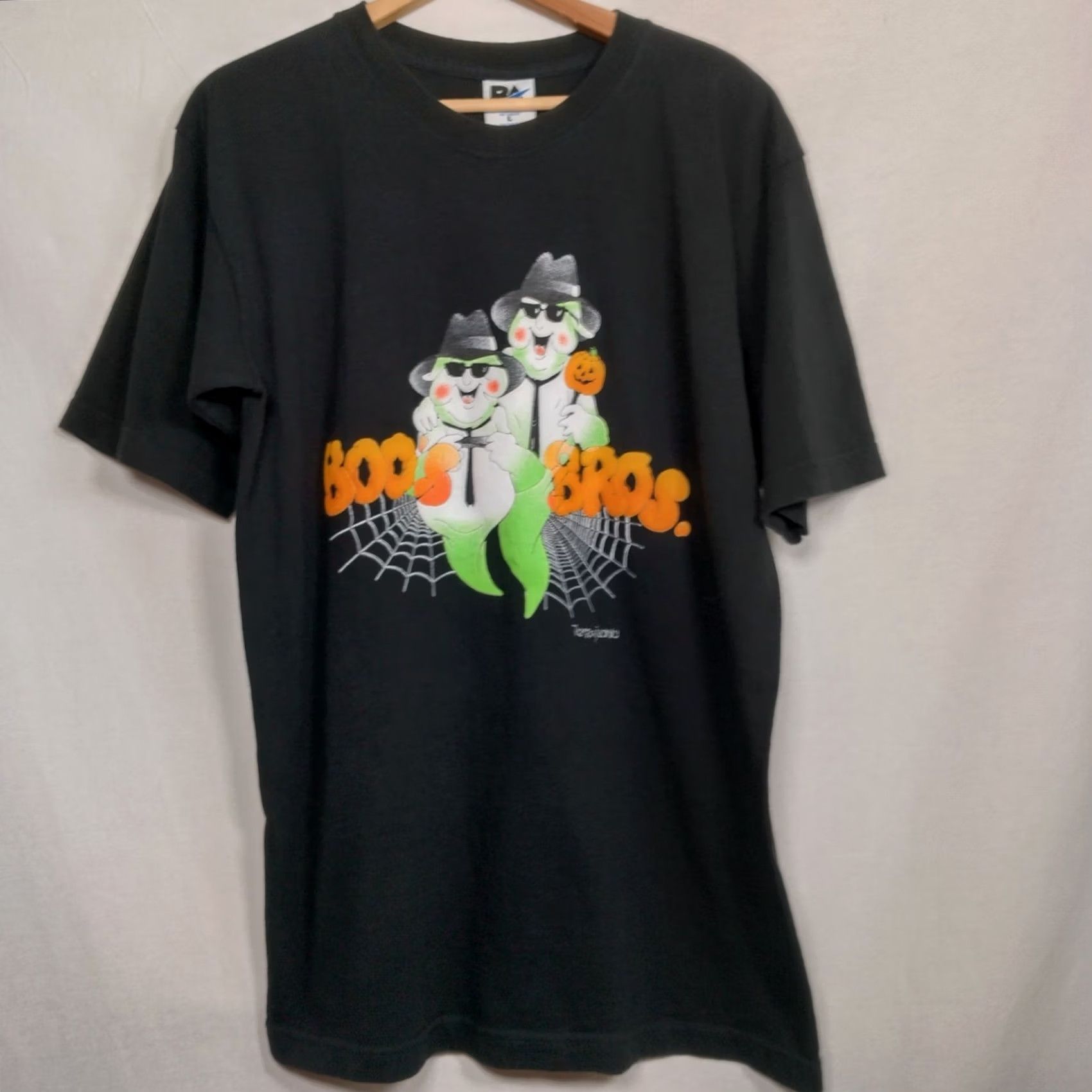 Vintage VINTAGE Halloween Shirt Men L Black Royal Avalon Ghost Boo's Bros Ghosts Blues Brothers Short Sleeve Crew Neck Graphic Halloween Holiday Boo's Bros Size US L / EU 52-54 / 3 - 3 Thumbnail