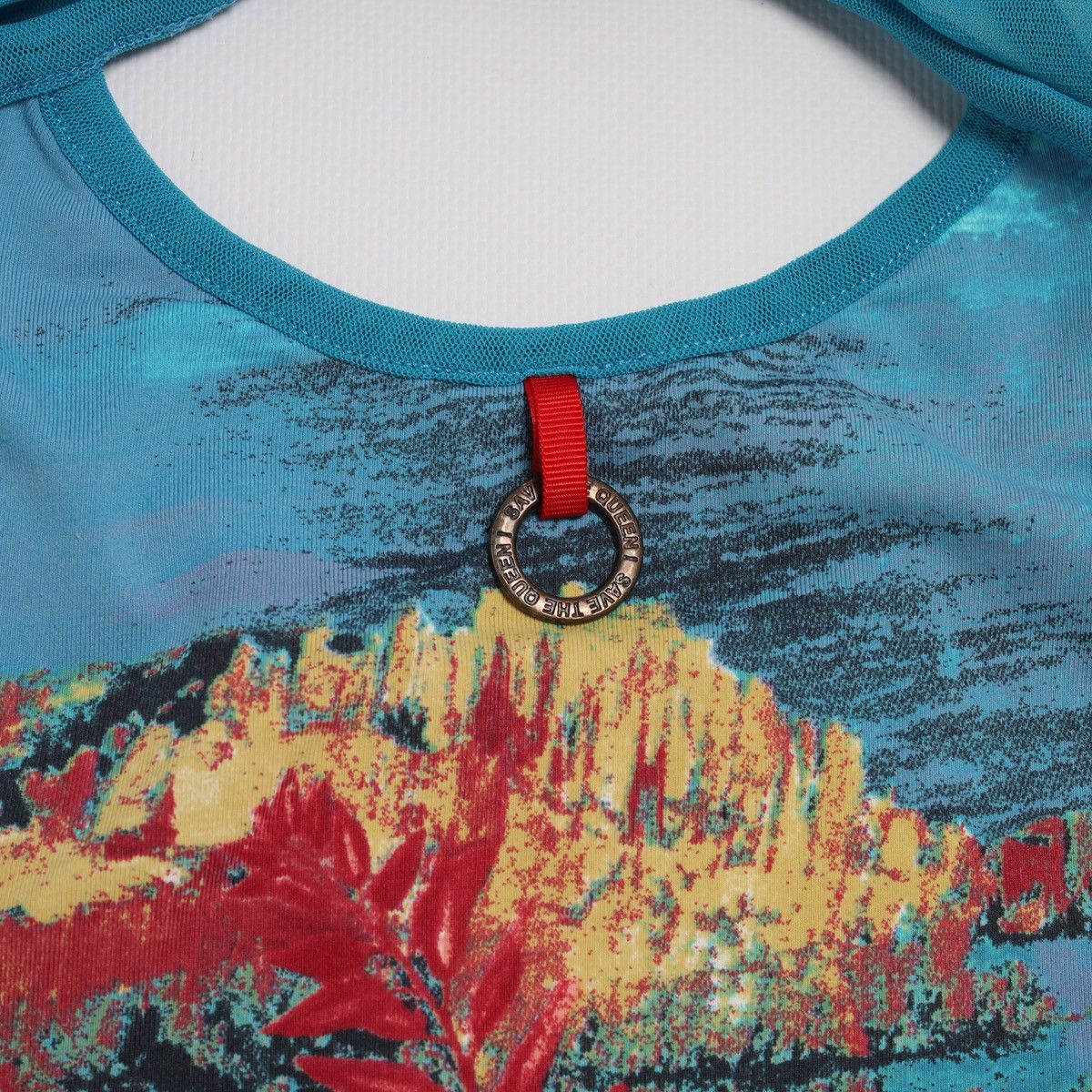 Other Save The Queen Mesh/Polyamide Printed Top Avantgarde Size S / US 4 / IT 40 - 12 Thumbnail