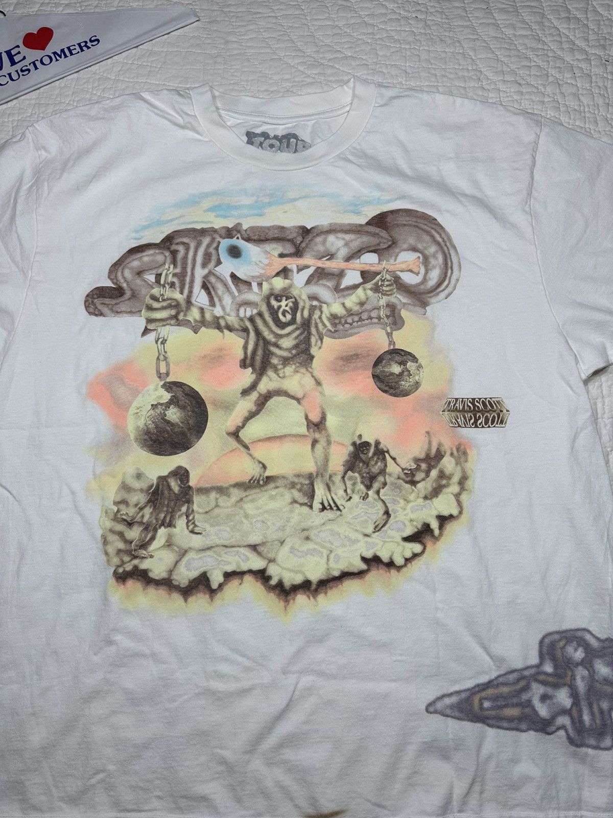 Travis Scott Travis Scott 2024 Utopia Tour Skitzo Tee/ New Size XL Size US XL / EU 56 / 4 - 5 Thumbnail