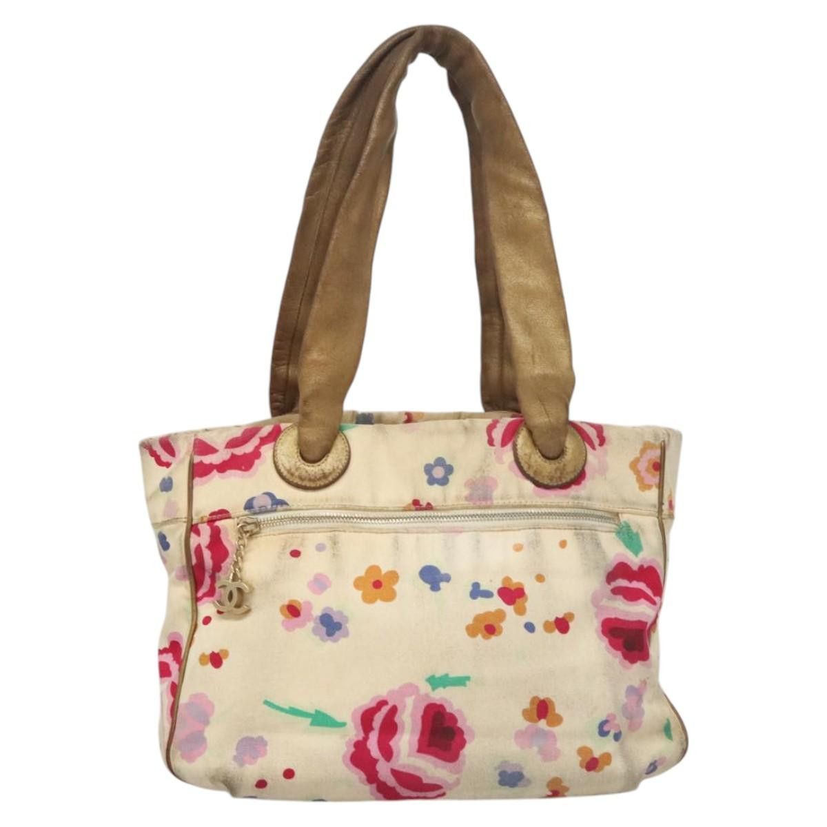Chanel CHANEL Tote Bag Canvas White CC Size ONE SIZE - 13 Thumbnail