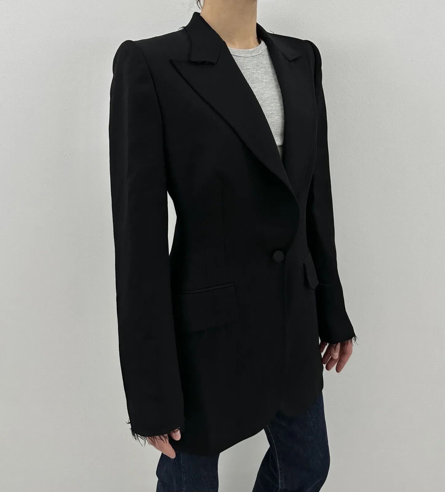 Dolce & Gabbana DDP Dolce&Gabbana Wool Blazer Tailored Fitted Womens Size M / US 6-8 / IT 42-44 - 12 Thumbnail