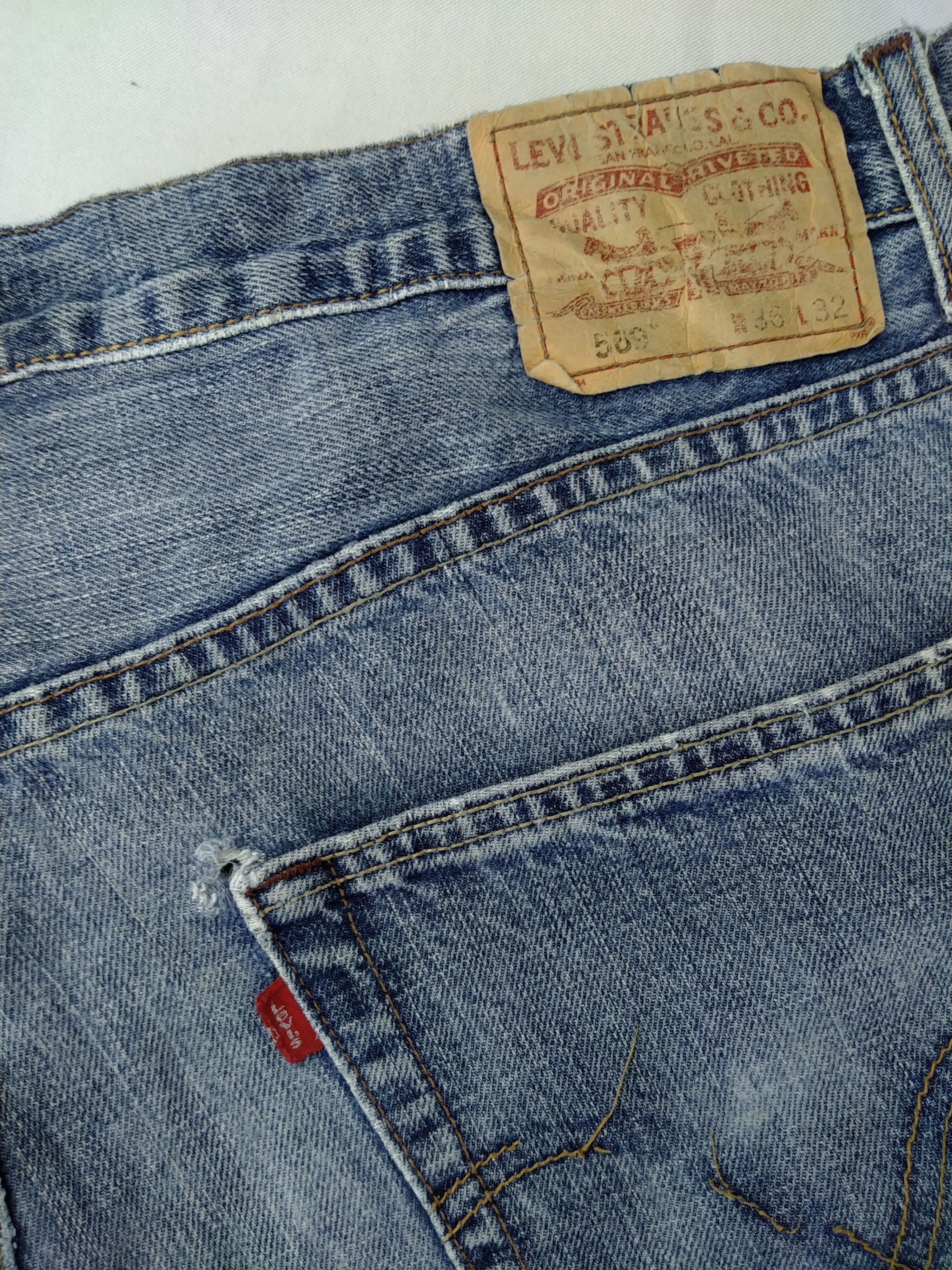 Levi's Distressed Vintage Levi's 569 Loose Straight Denim -JN728 Size US 38 / EU 54 - 9 Thumbnail