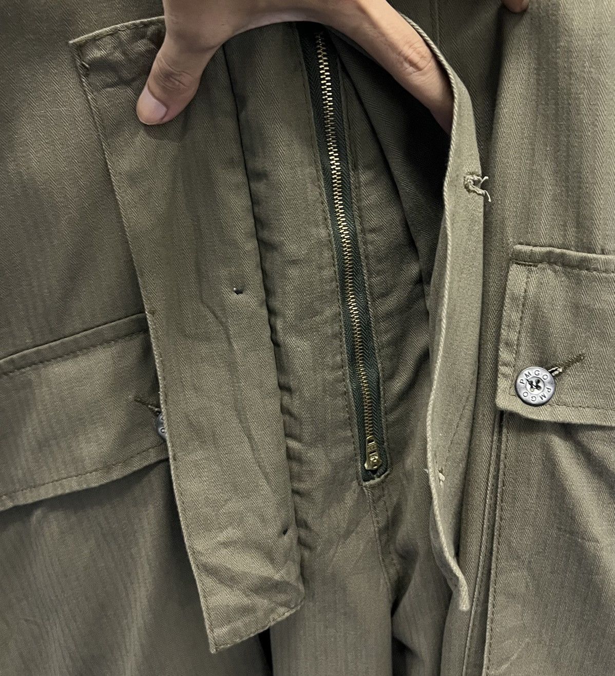 Japanese Brand × Vintage Vintage Y2K Style PMGO Tactical Utility Overalls Olive Green Size US 44 / EU 60 - 9 Thumbnail