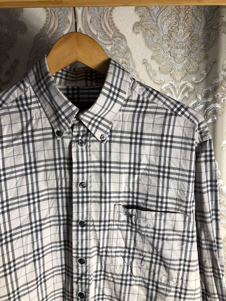 Burberry VINTAGE BURBERRY LONDON CLASSIC DESIGNER SHIRT RETRO Y2K 90s Size US XL / EU 56 / 4 - 2 Thumbnail