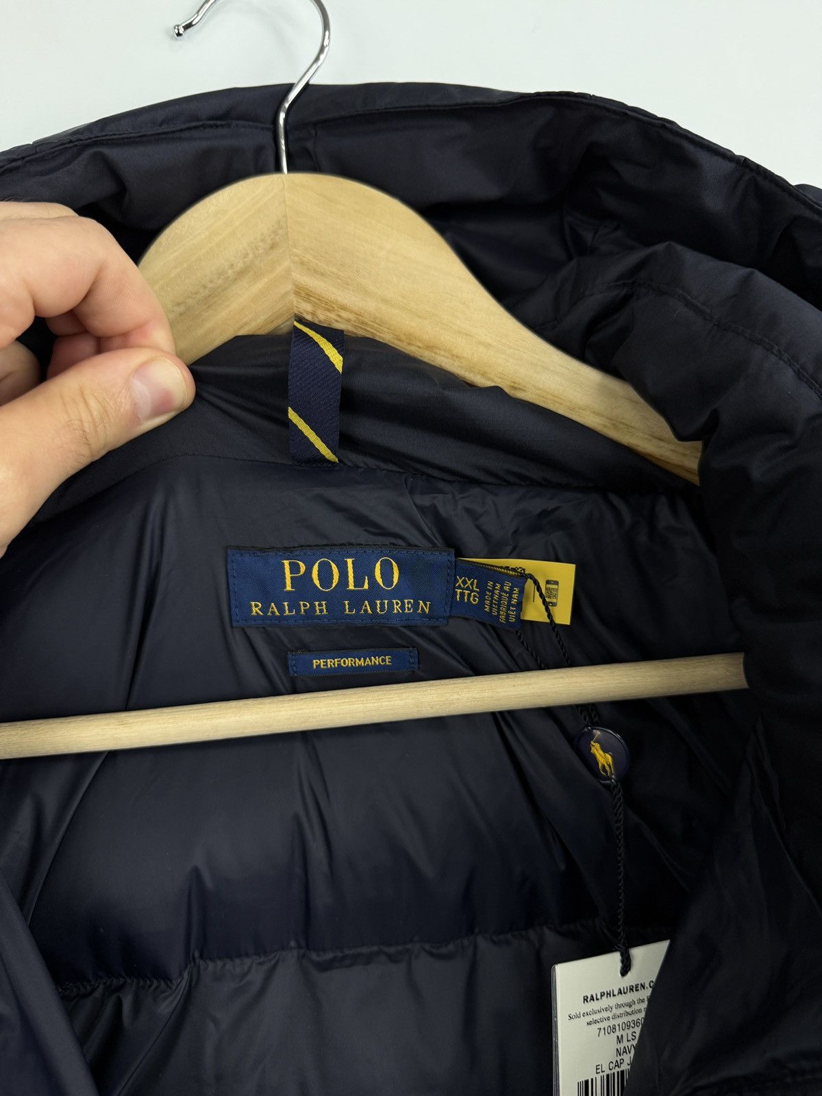 Polo Ralph Lauren 🇺🇸❗️NEW Ralph Lauren Hooded Down Puffer MLS Navy El Cap Jacket Size US XXL / EU 58 / 5 - 14 Thumbnail