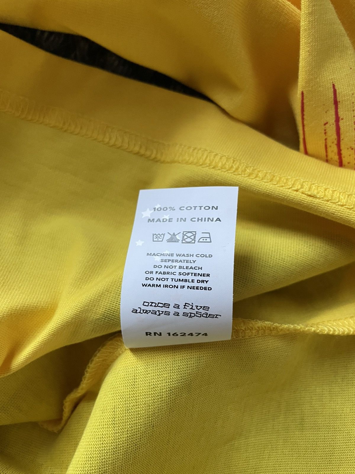 Sp5der yellow/red spider worldwide x ray tee Size US M / EU 48-50 / 2 - 6 Thumbnail