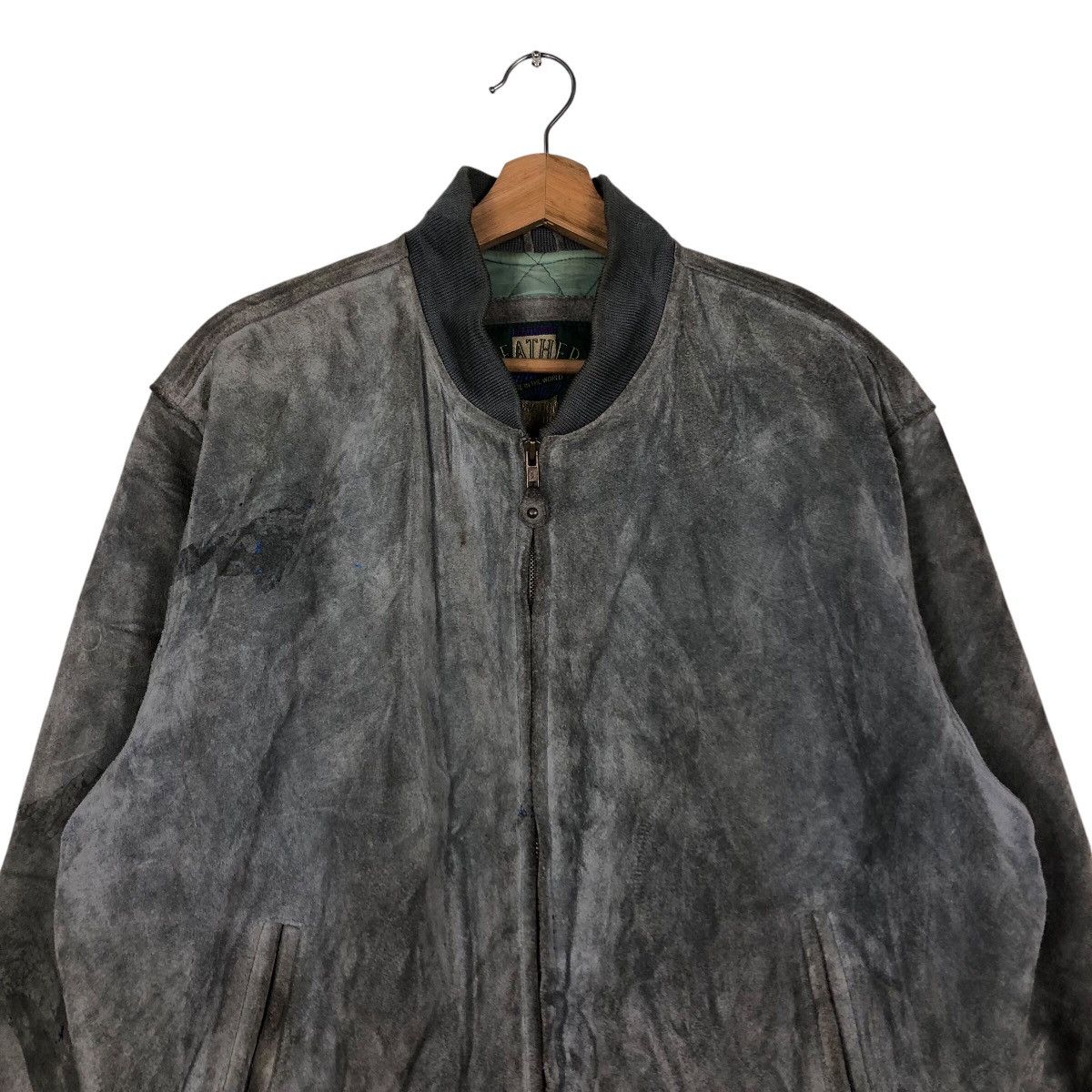 Japanese Brand 📌Vintage Genuine Leather Jacket Bomber Biker World Size US L / EU 52-54 / 3 - 4 Thumbnail