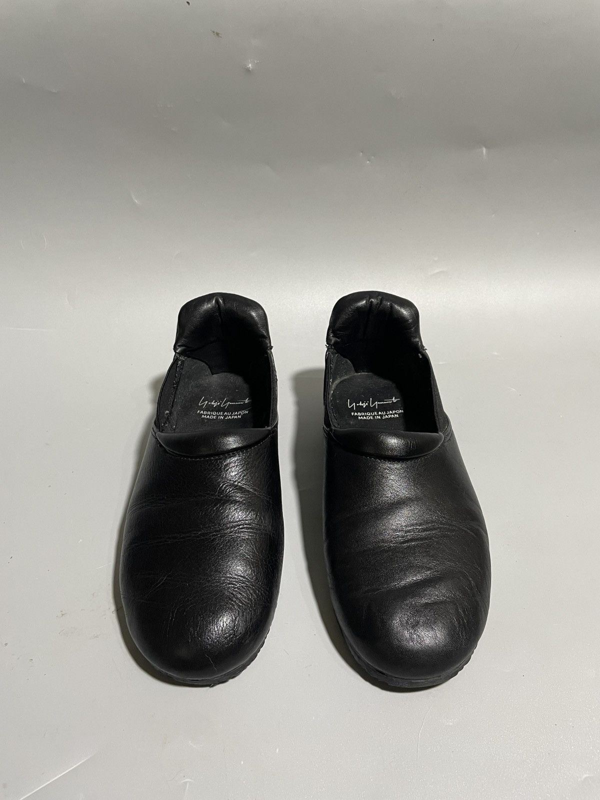 Yohji Yamamoto Yohji Yamamoto Black Leather Slip-On Shoes Size US 6.5 / EU 39-40 - 2 Thumbnail