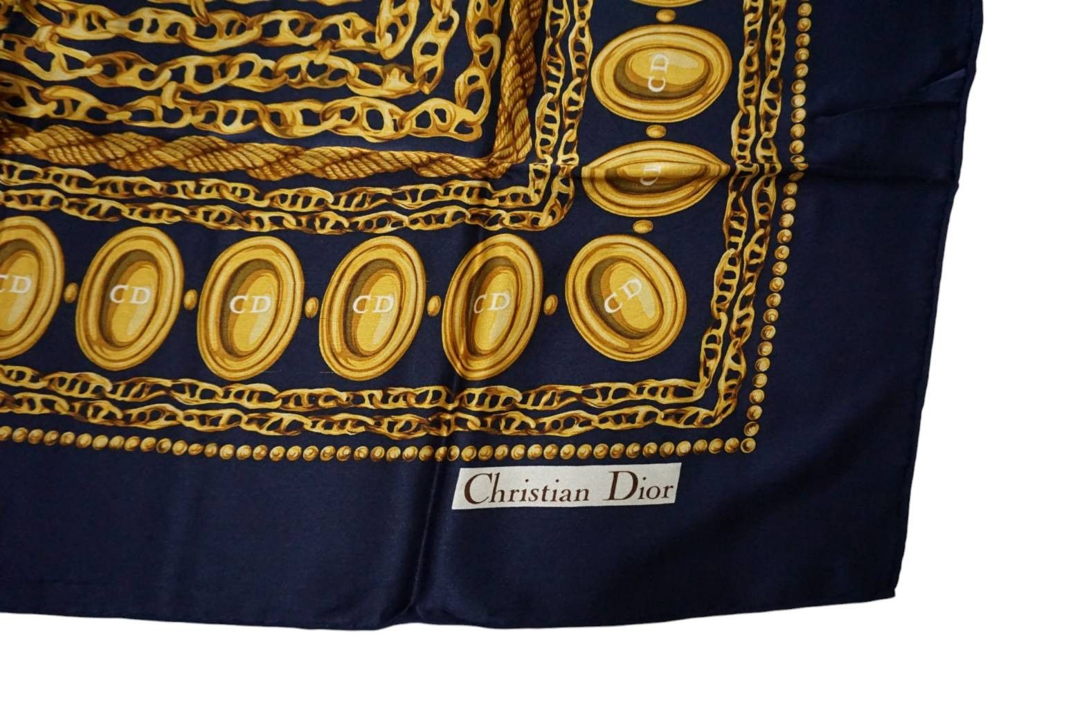 Christian Dior Monsieur Christian Dior Silk Vintages Scarf Size ONE SIZE - 3 Thumbnail